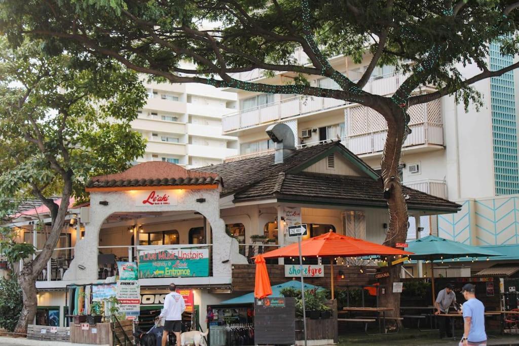 Seashore Waikiki Studio 1 Block From A Beach No Resort Fees โฮโนลูลู ภายนอก รูปภาพ